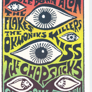 Chopsticks Gig Poster by Art Chantry